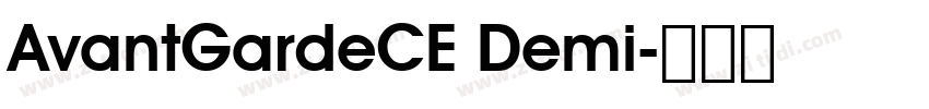 AvantGardeCE Demi字体转换